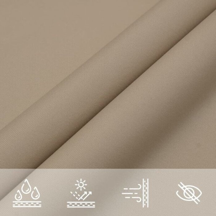 Voile d'ombrage rectangulaire 2x5m Taupe - Jusqu'à -33% sur l'outlet