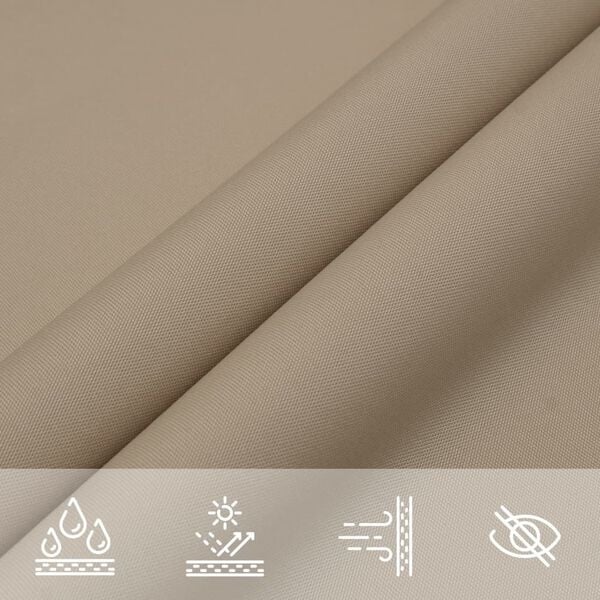 Voile d'ombrage rectangulaire 2x5m Taupe - Jusqu'à -33% sur l'outlet