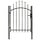 Portillon de jardin acier noir 1x1,5m - Jusqu'à -35%