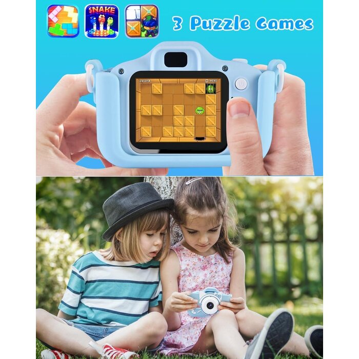 Appareil photo numérique pour enfants 20MP - Bleu - Jusqu'à -31%