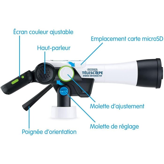 Télescope vidéo interactif enfant, zoom 110x, contenu NASA - Jusqu'à -35%