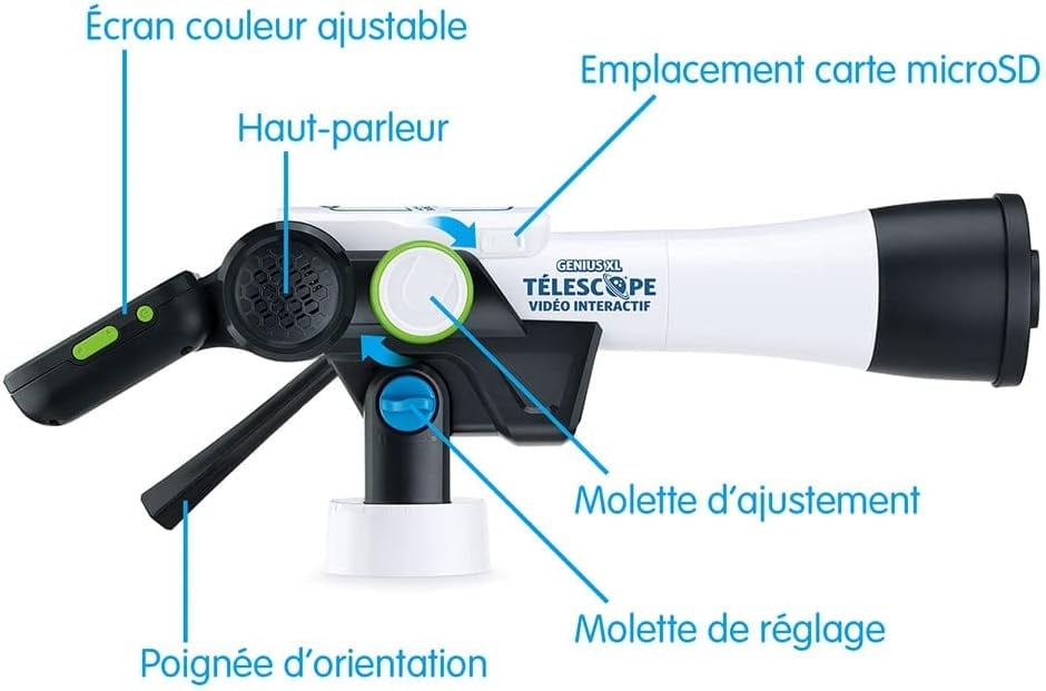 Télescope vidéo interactif enfant, zoom 110x, contenu NASA - Jusqu'à -35%