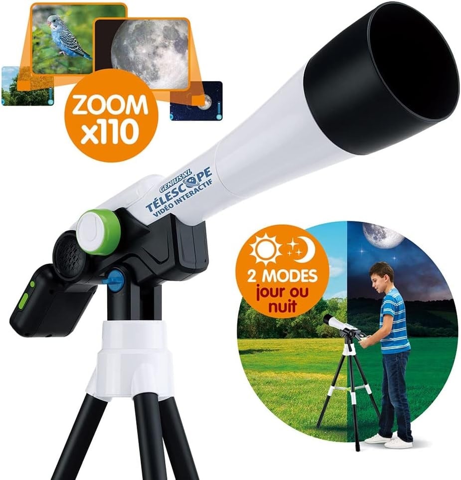 Télescope vidéo interactif enfant, zoom 110x, contenu NASA - Jusqu'à -35%
