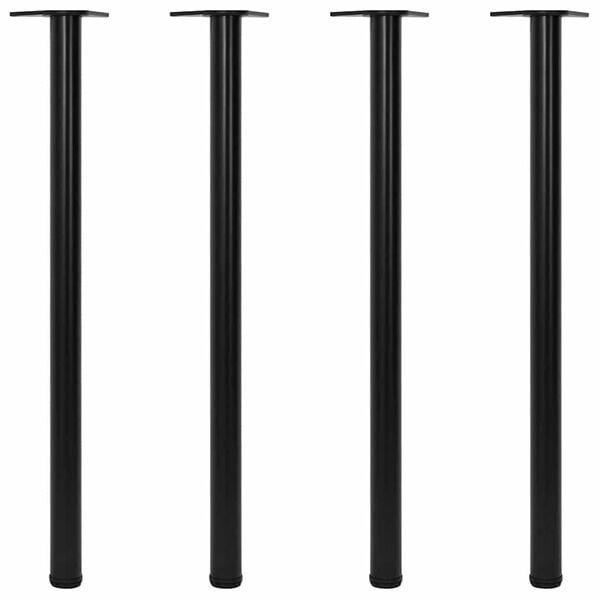 Lot de 4 Pieds de Table Réglables 1100 mm Noir - Jusqu'à -34%