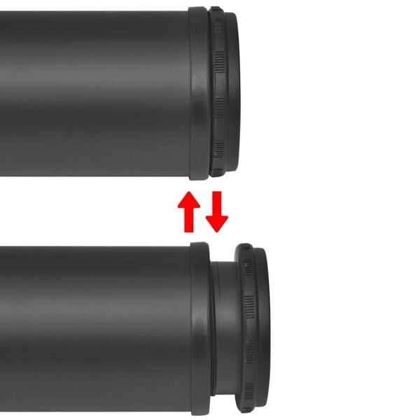 Lot de 4 Pieds de Table Réglables 1100 mm Noir - Jusqu'à -34%
