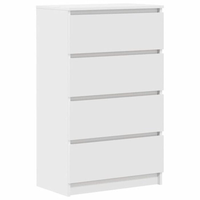 Commode 4 tiroirs blanche - Jusqu'à 35% de remise