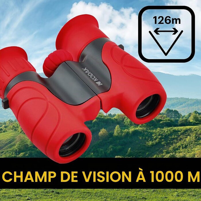 Jumelles compactes pour enfants 8x - Rouge - Jusqu'à -32%