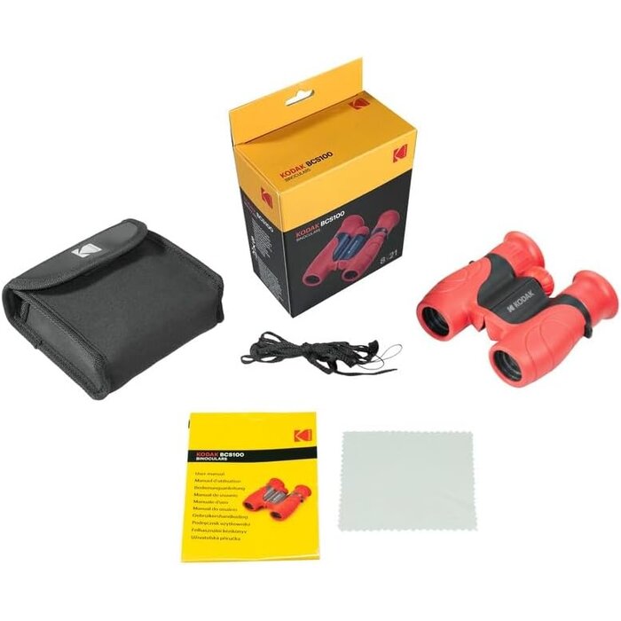 Jumelles compactes pour enfants 8x - Rouge - Jusqu'à -32%