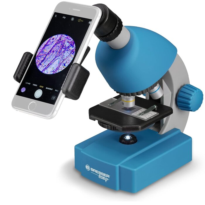 Microscope Enfant 40-640x LED - Bleu - Jusqu'à -32% sur le prix