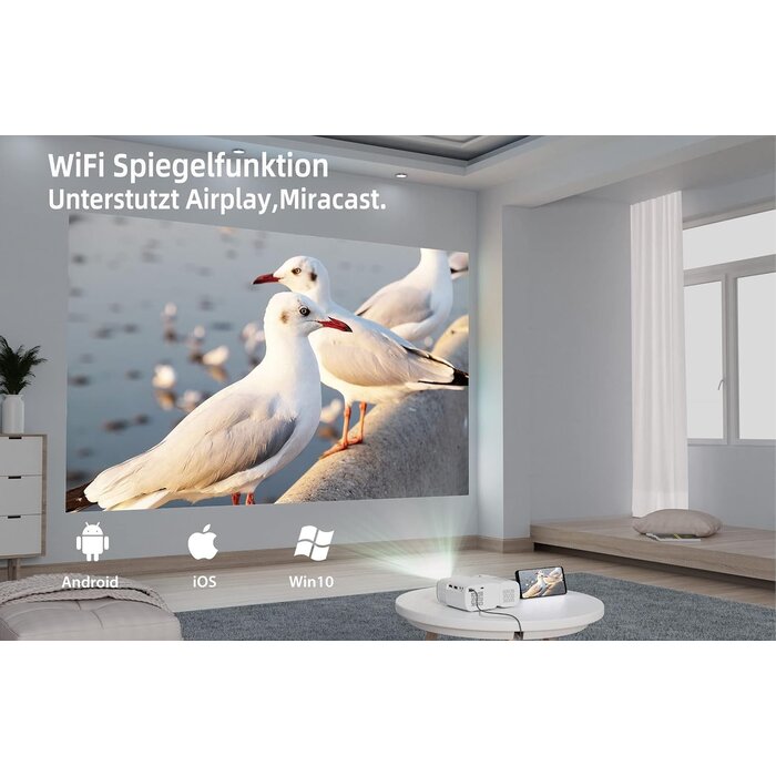 Mini-projecteur portable 1080P WiFi6 - Jusqu'à 34% de remise