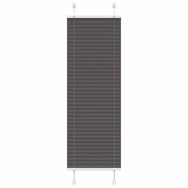 Vidaxl Store plissé noir 50x100 cm en polyester - 56% de remise