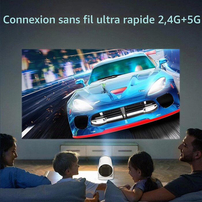 Mini projecteur 4K Android 11 - Rotation 180° - Jusqu'à 34% de remise