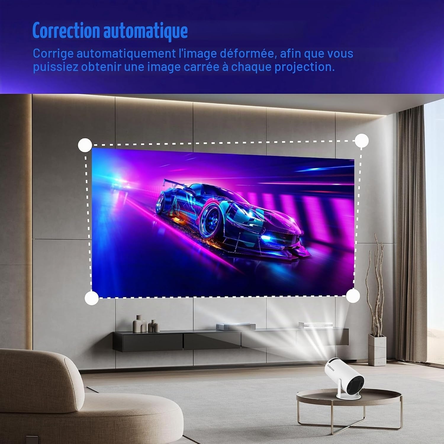 Mini projecteur 4K Android 11 - Rotation 180° - Jusqu'à 34% de remise