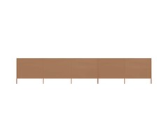 Vidaxl Pare-vent pliable 5 panneaux taupe 600 cm - Jusqu'à -40%