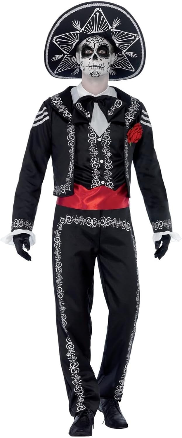 Costume homme Senor Bones Dia de los Muertos XL - Jusqu'à 33% de remise