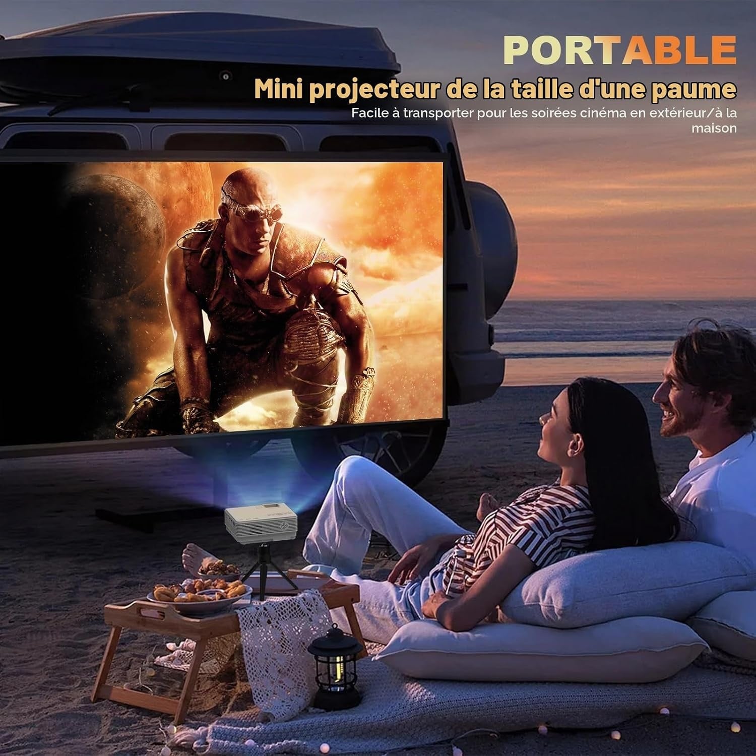 Mini-projecteur portable Full HD - Jusqu'à -34% sur vos soirées cinéma