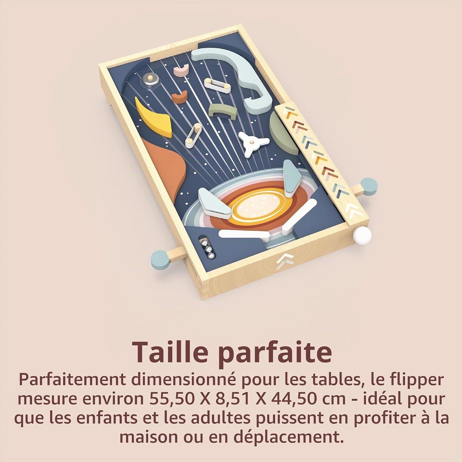 Jeu de flipper en bois - Jusqu'à 34% de réduction