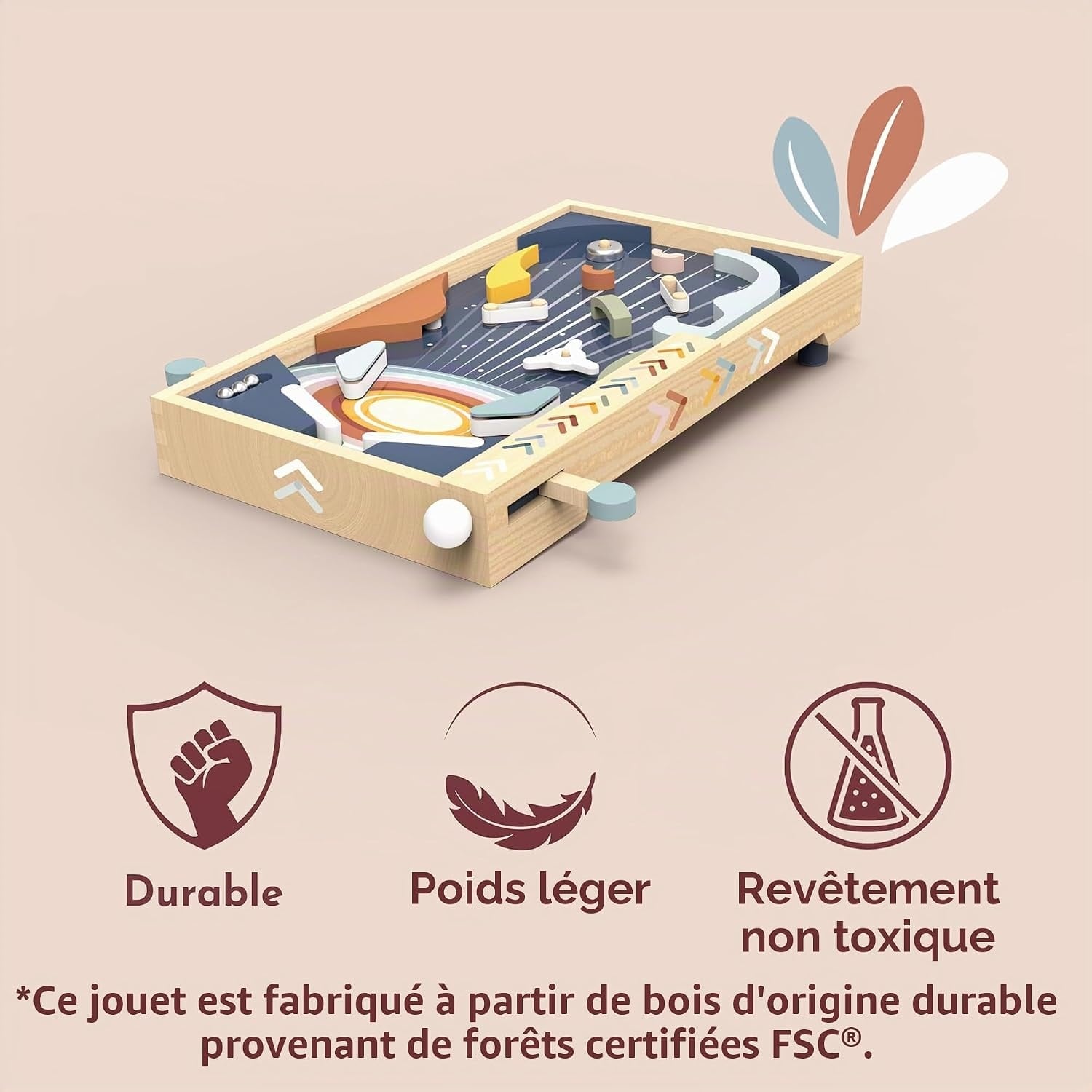 Jeu de flipper en bois - Jusqu'à 34% de réduction