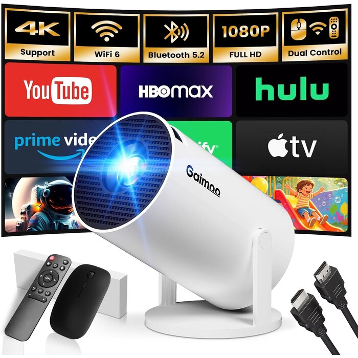 Mini Projecteur Smart TV 4K FHD - Jusqu'à -34% sur votre Home Cinéma