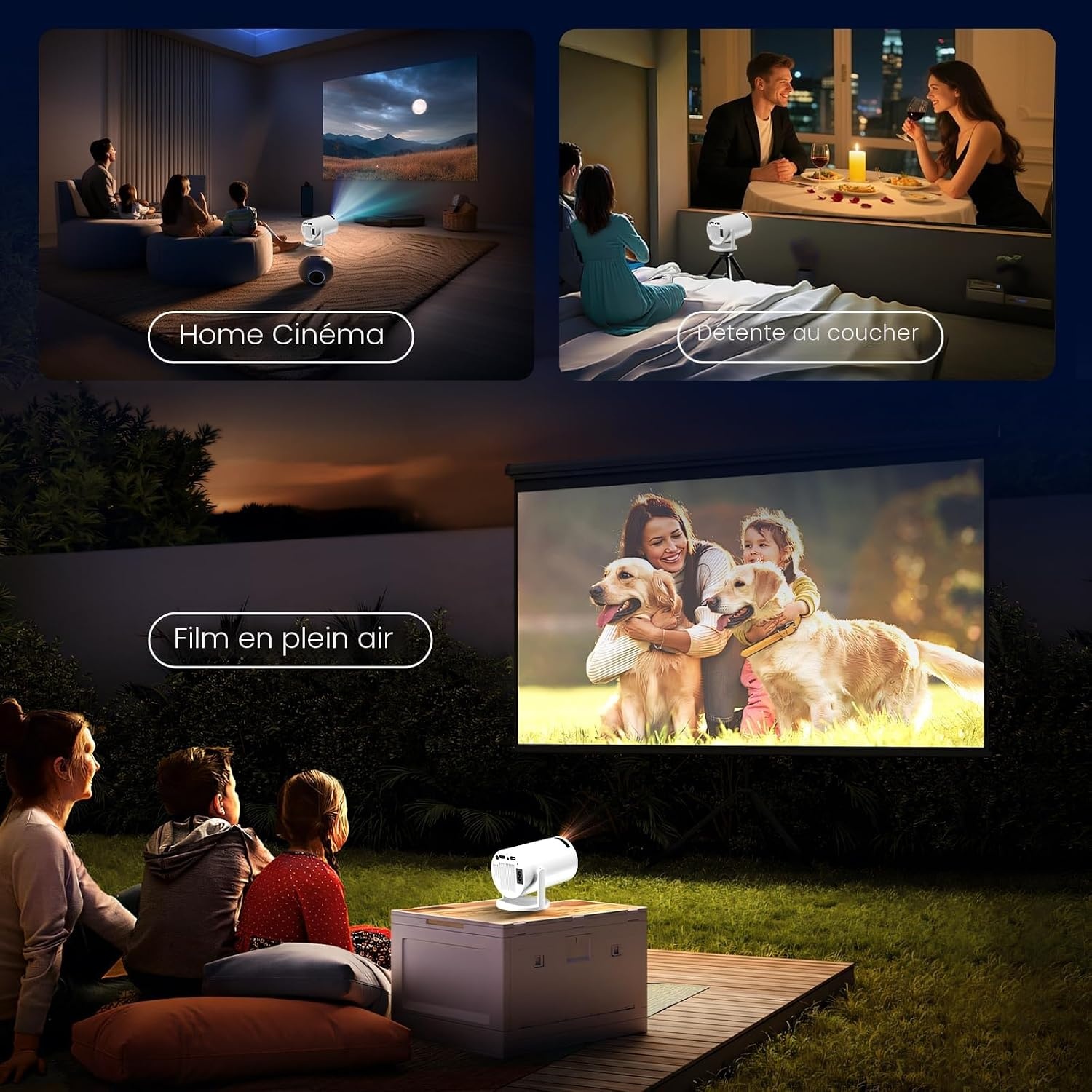 Mini Projecteur Smart TV 4K FHD - Jusqu'à -34% sur votre Home Cinéma
