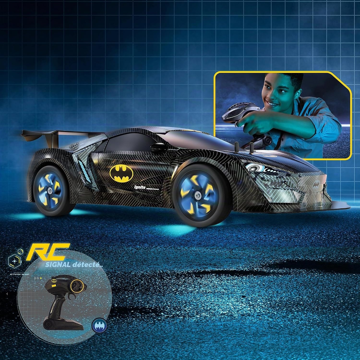 Voiture télécommandée Bat-Tech 48 cm - Jusqu'à 34% de réduction
