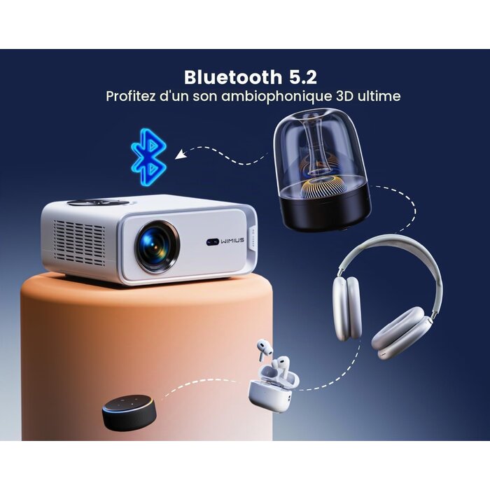 Projecteur Full HD 1080P Android TV - Jusqu'à -35% sur nos modèles outlet