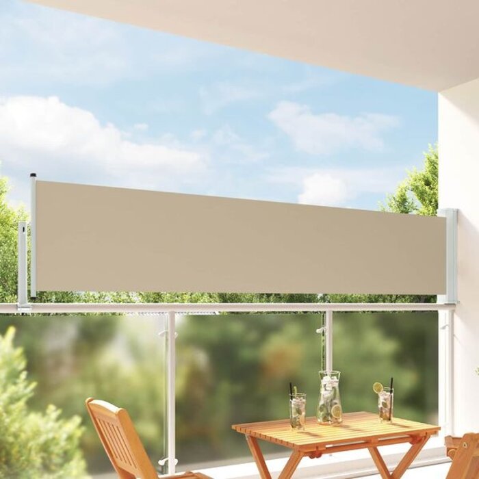Pare-vue latéral rétractable 80x300cm Beige - Jusqu'à -34%