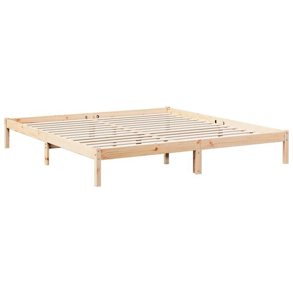 Cadre de lit extra long en pin massif 180x210 cm - Jusqu'à -35%
