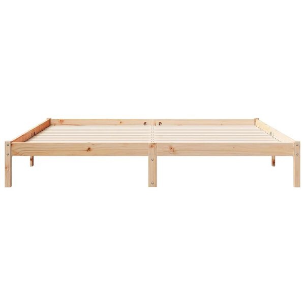 Cadre de lit extra long en pin massif 180x210 cm - Jusqu'à -35%