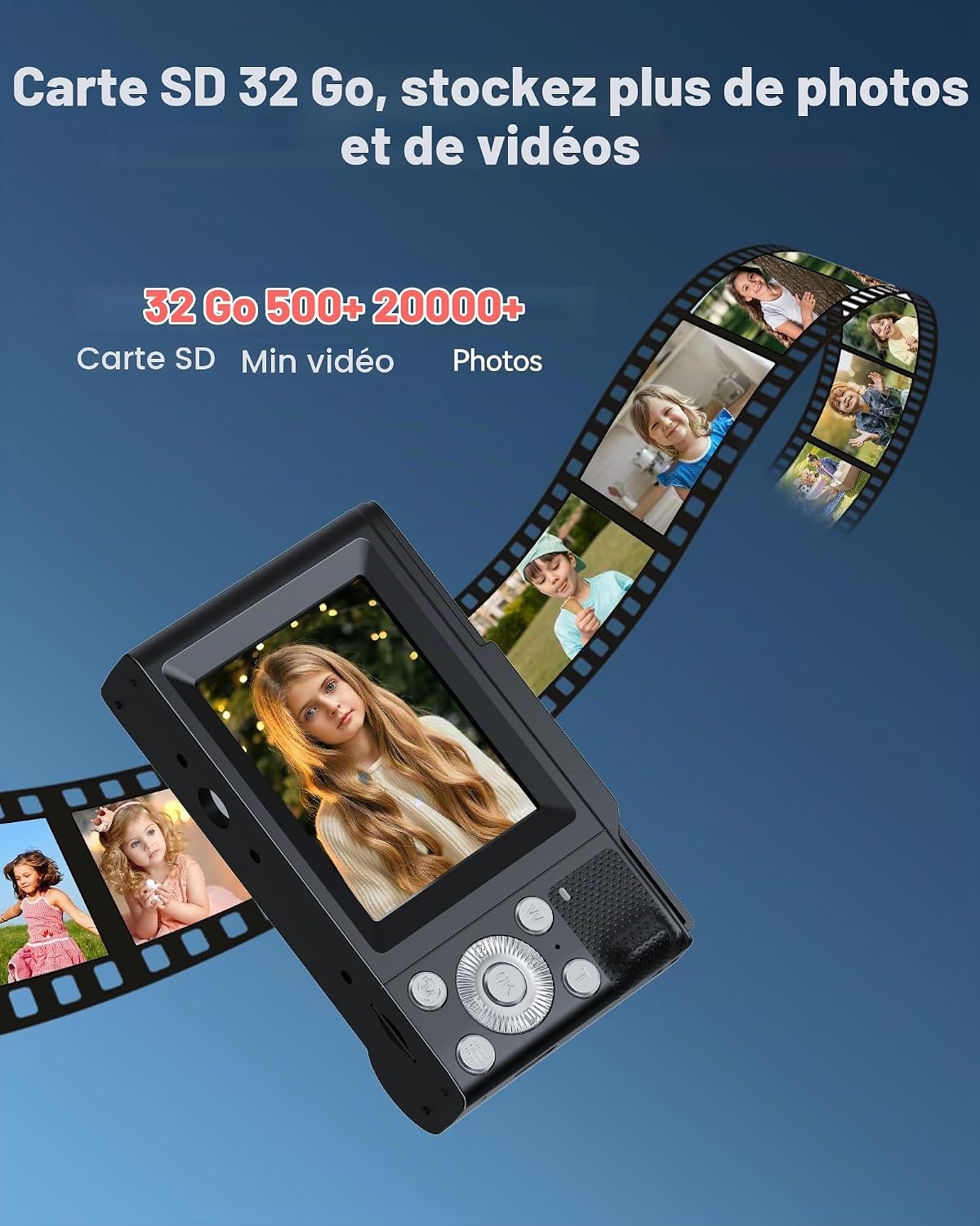 Appareil photo numérique enfant 48MP - Jusqu'à -33% sur notre stock outlet