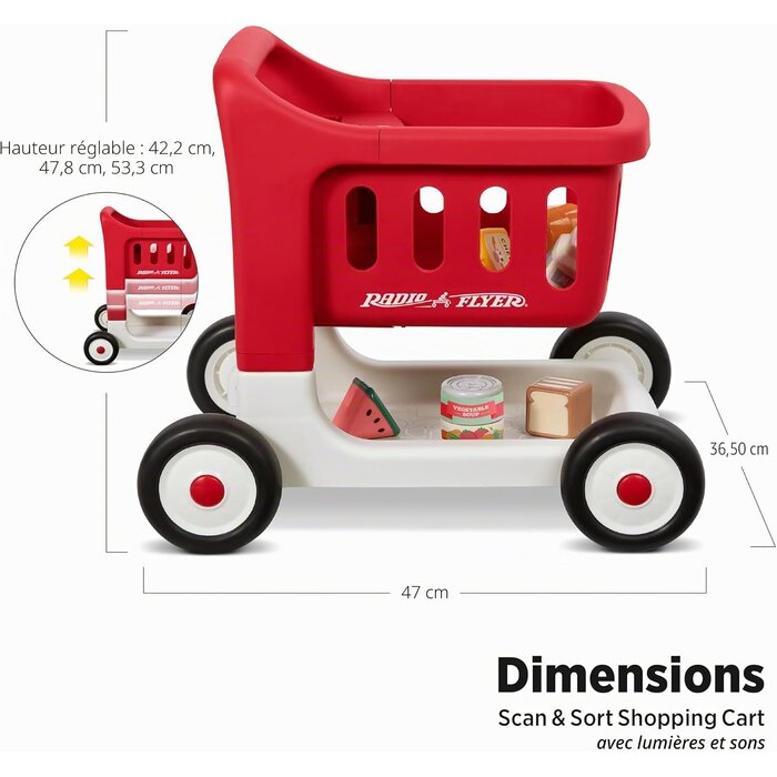 Chariot de marche 3-en-1 avec trieur et scanner - Jusqu'à -33%