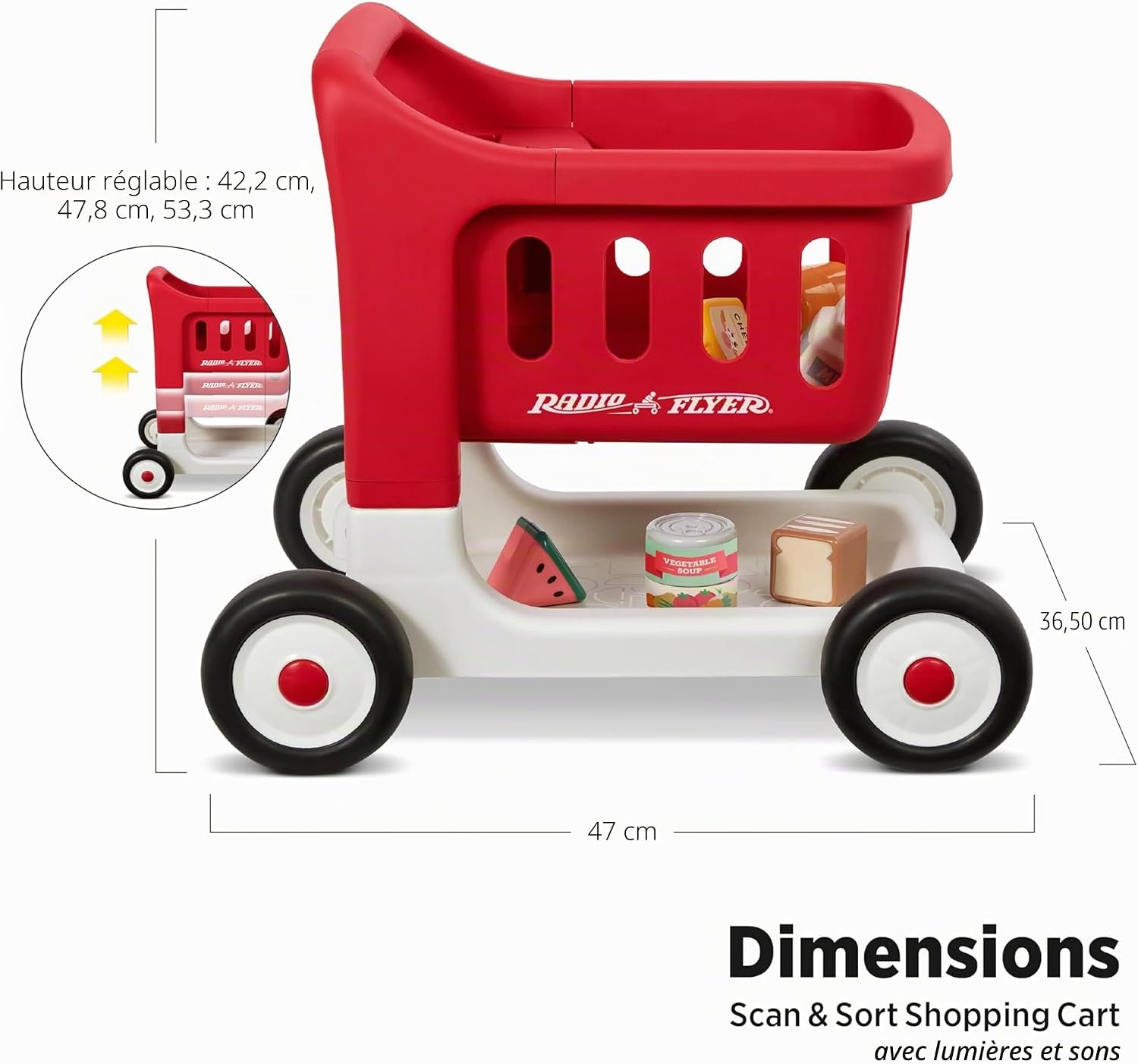Chariot de marche 3-en-1 avec trieur et scanner - Jusqu'à -33%