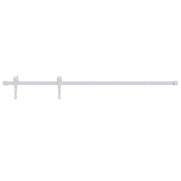 Kit Porte Coulissante 183 cm Acier Blanc - Jusqu'à 34% de réduction