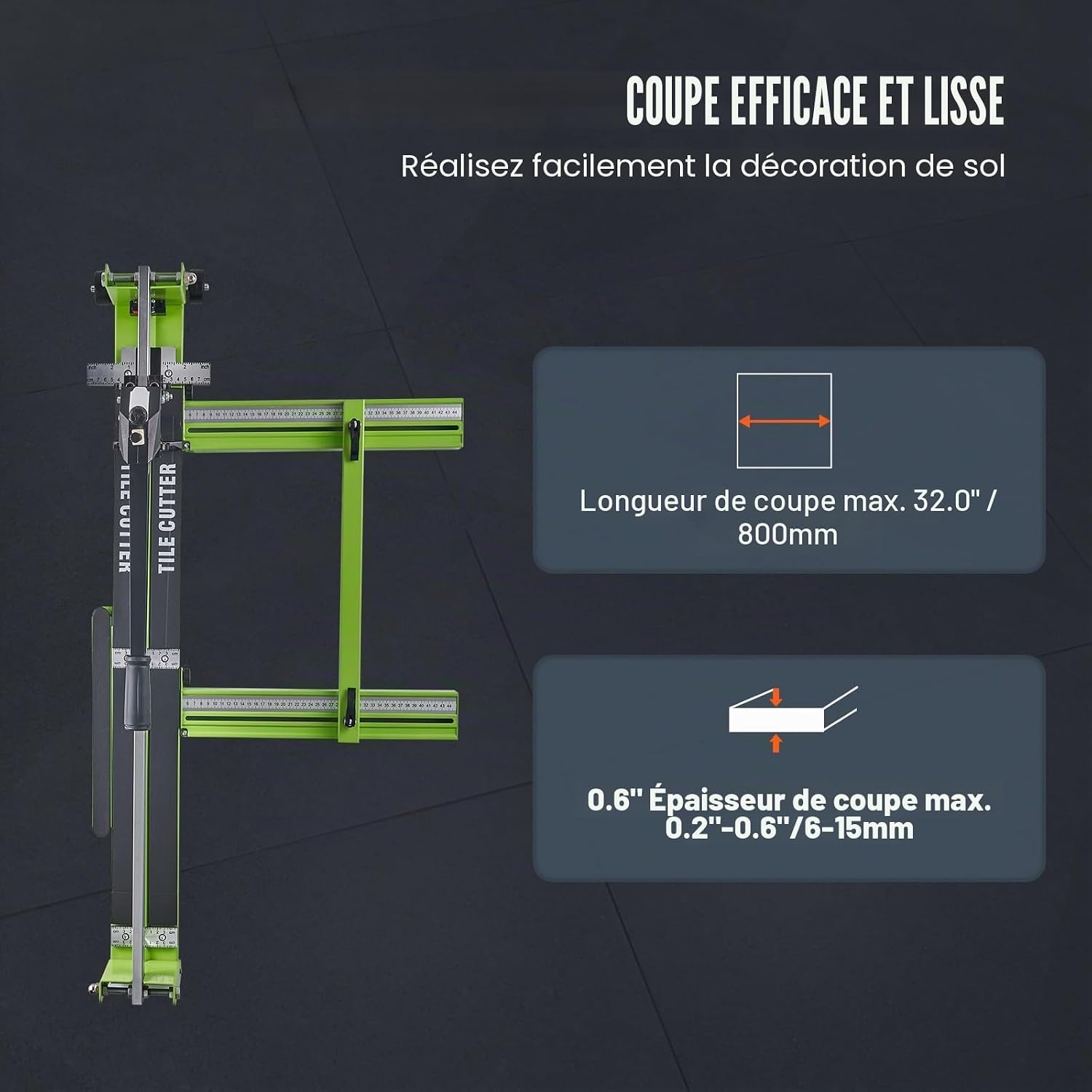 Coupe-carreaux 800 mm laser - Jusqu'à -34% sur vos travaux de rénovation