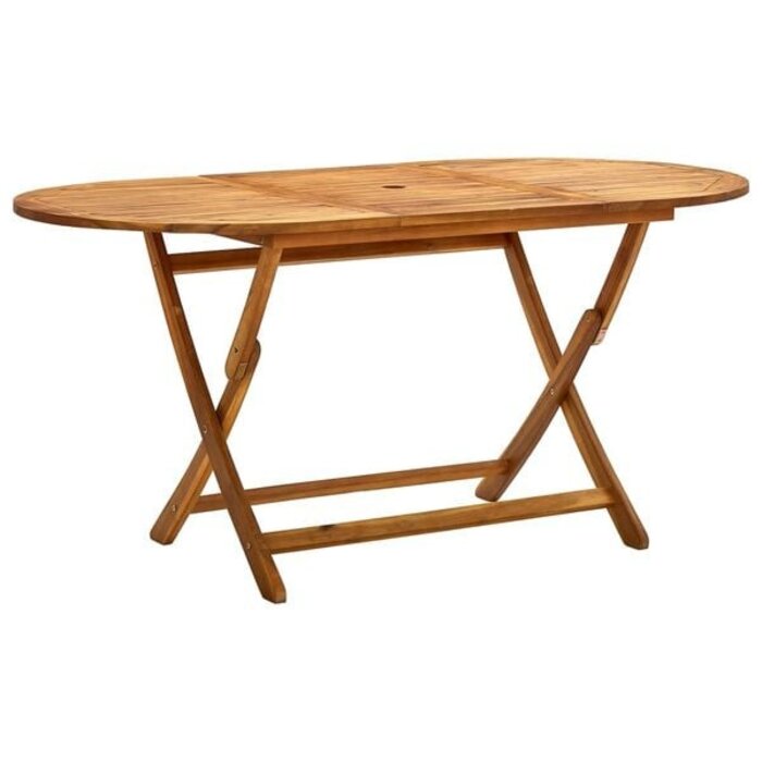 Table de jardin pliante en acacia massif 160cm - Jusqu'à -35% d'économie