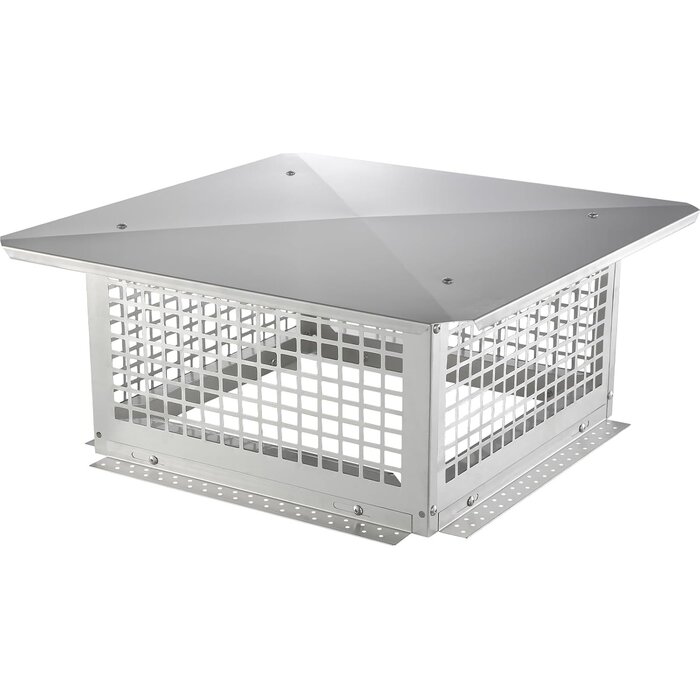 Chapeau de cheminée inox 582x582 mm - Jusqu'à 35% de réduction