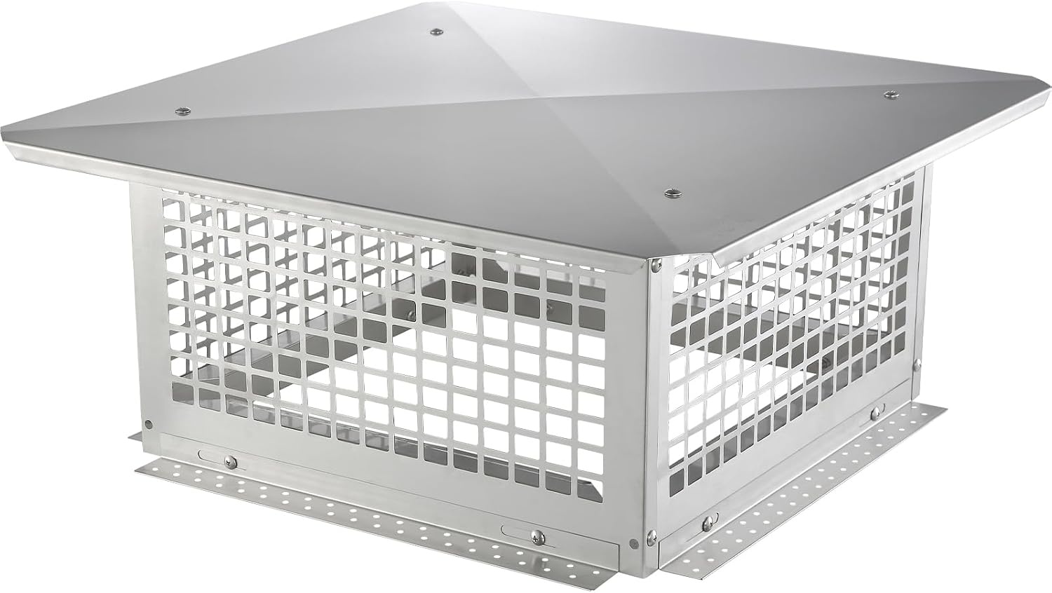 Chapeau de cheminée inox 582x582 mm - Jusqu'à 35% de réduction
