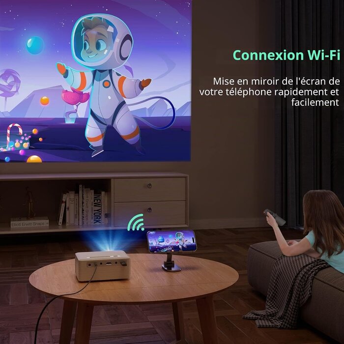 Mini Projecteur Full HD Portable - WiFi & Bluetooth - Jusqu'à 34% de remise