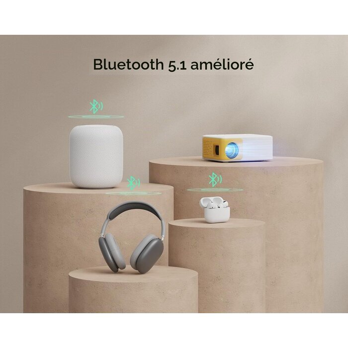 Mini Projecteur Full HD Portable - WiFi & Bluetooth - Jusqu'à 34% de remise