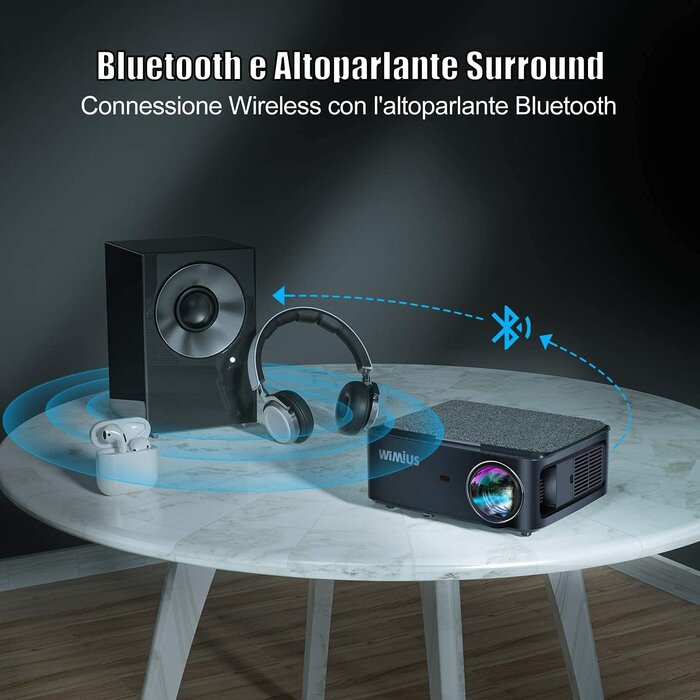 Projecteur Full HD 1080p WiFi/Bluetooth - Jusqu'à -35% de remise