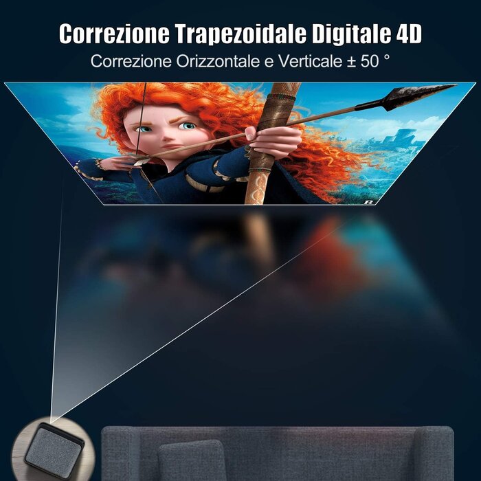 Projecteur Full HD 1080p WiFi/Bluetooth - Jusqu'à -35% de remise