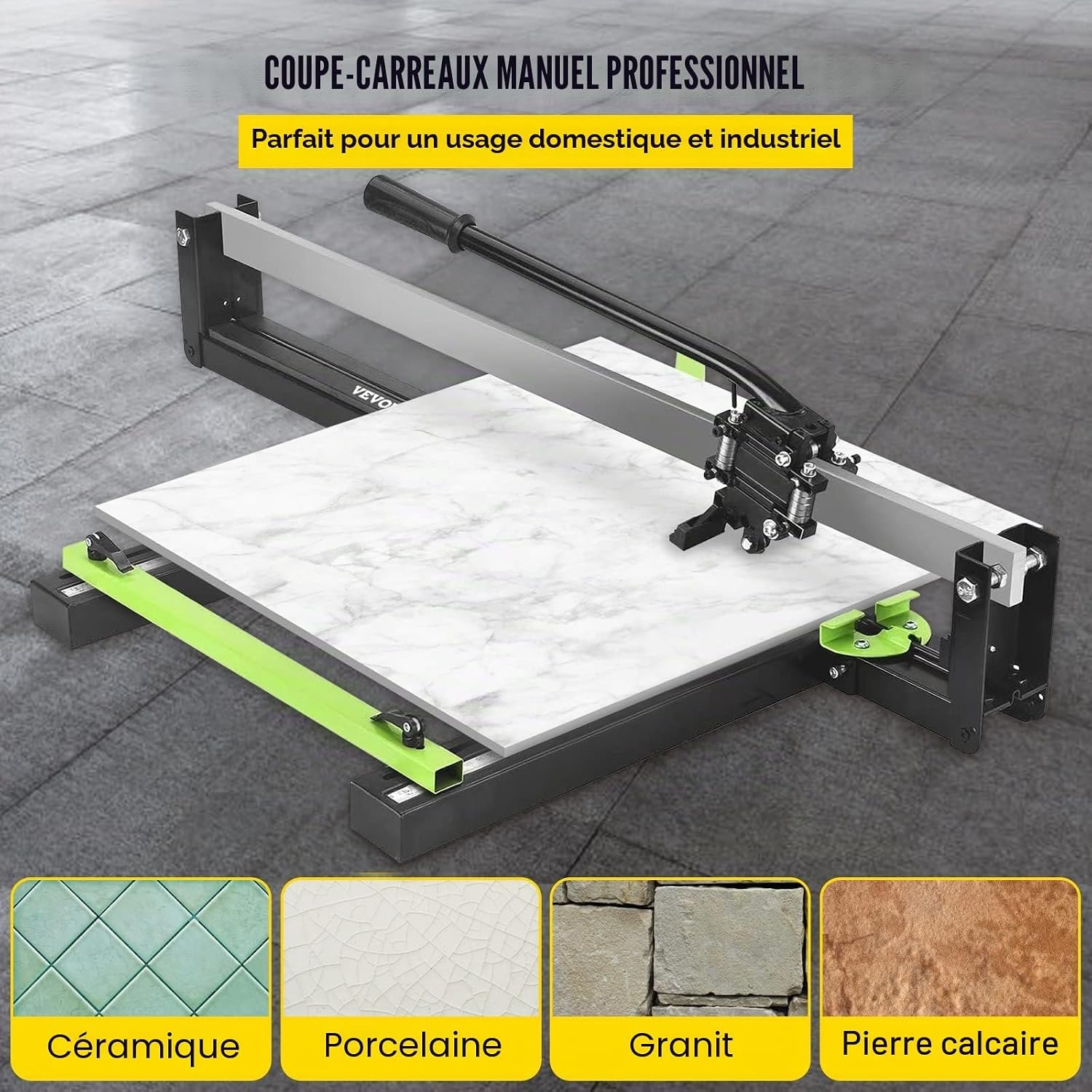Coupe-carreaux manuel 800 mm laser - Jusqu'à -34% sur nos modèles outlet
