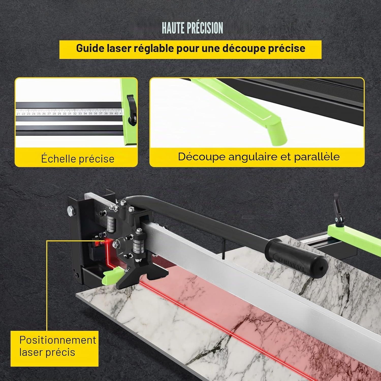 Coupe-carreaux manuel 800 mm laser - Jusqu'à -34% sur nos modèles outlet