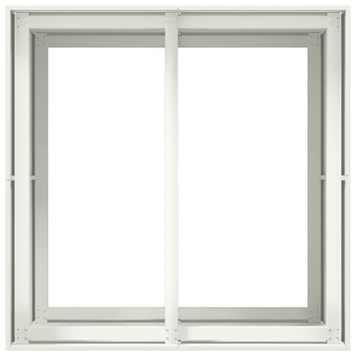 Jardinière carrée en acier blanc 80cm - Jusqu'à -35% sur l'outlet
