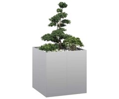 Vidaxl Bac à fleurs en acier galvanisé 80x80cm - Jusqu'à -43% sur le prix d'origine