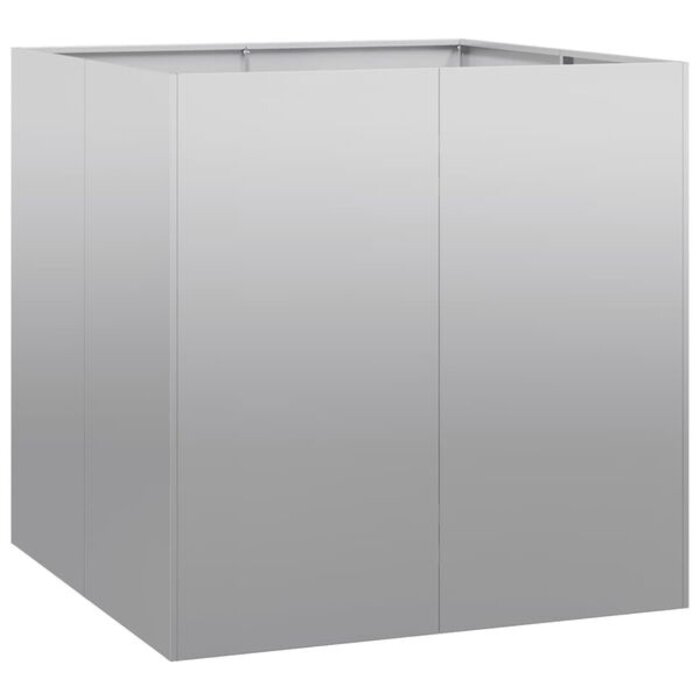 Bac à fleurs en acier galvanisé 80x80cm - Jusqu'à -34% de remise