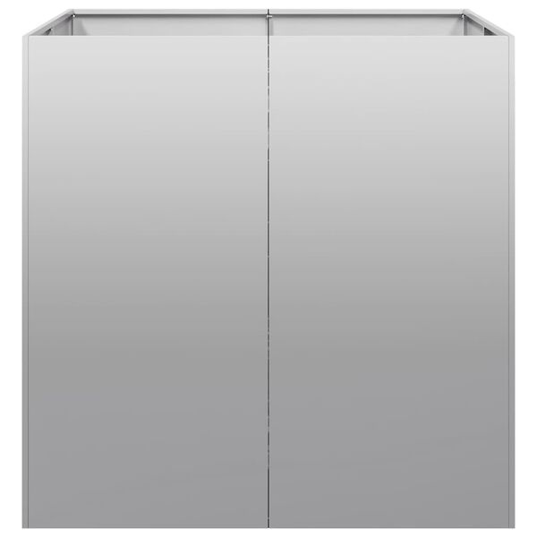 Bac à fleurs en acier galvanisé 80x80cm - Jusqu'à -34% de remise