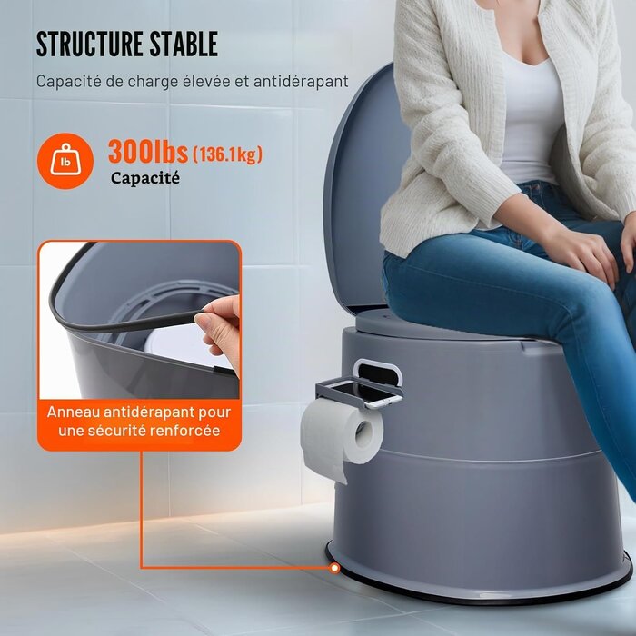 Toilettes portables de camping 5L - Jusqu'à 33% de réduction