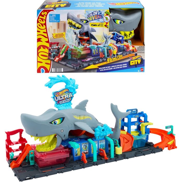 Circuit de lavage auto Requin avec voiture magique - Jusqu'à 34% de remise