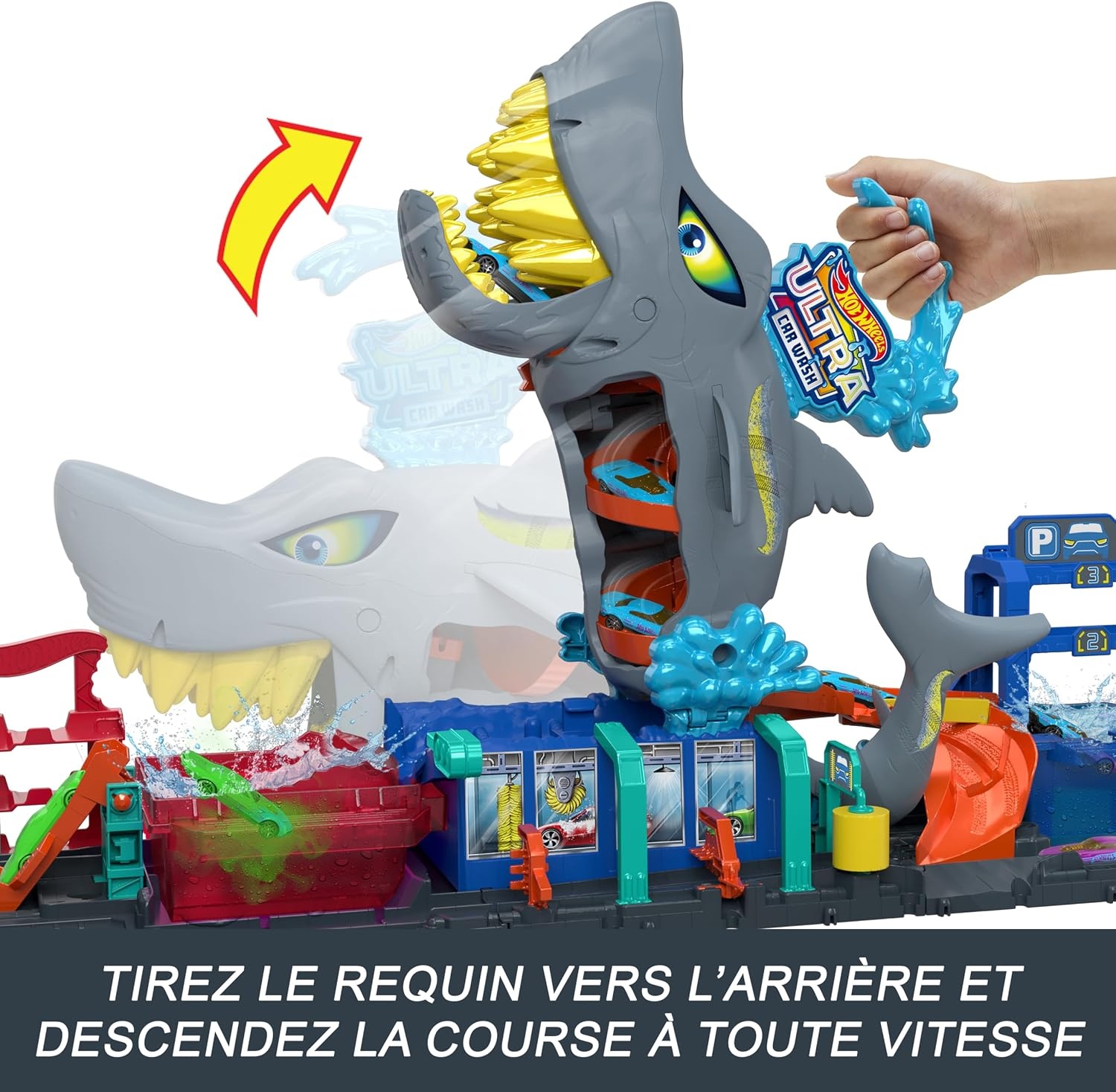 Circuit de lavage auto Requin avec voiture magique - Jusqu'à 34% de remise